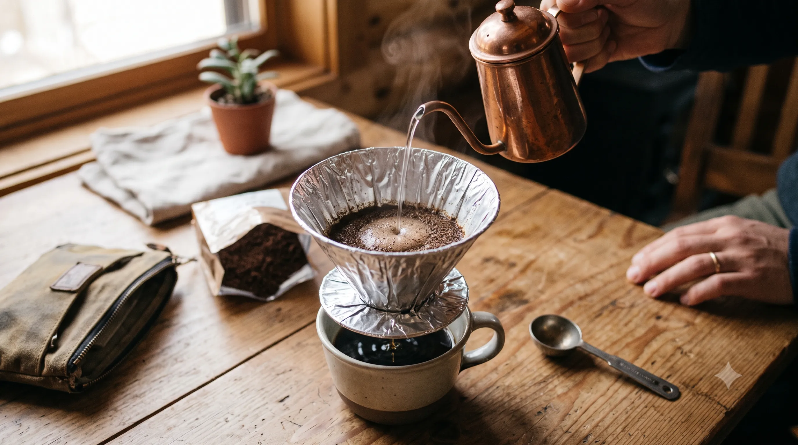 Alüminyum Folyodan Kahve Dripper'ı Nasıl Yapılır?