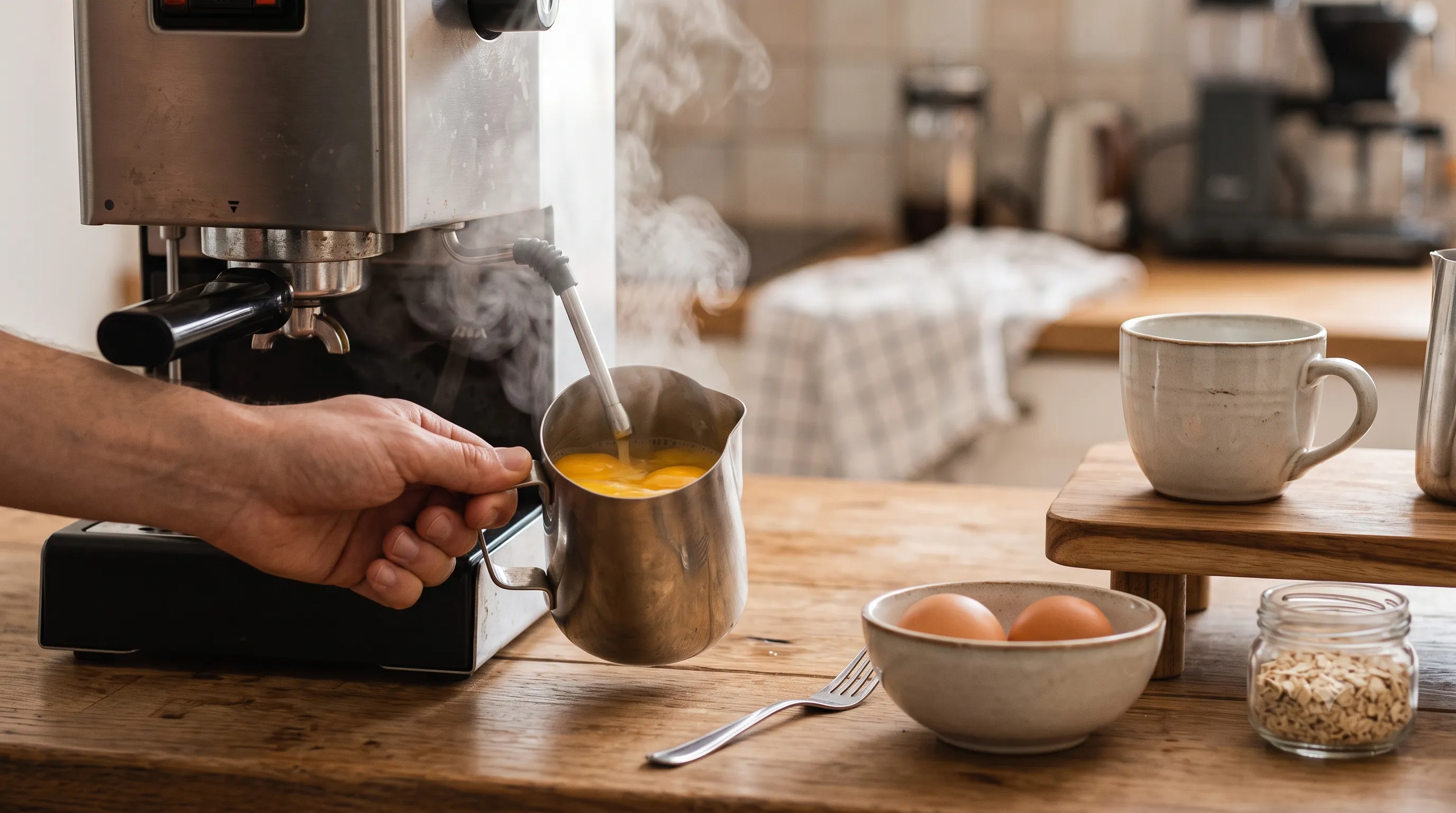 Espresso Makinesiyle Yumurta Pişirilir mi? Eggspresso Yöntemi